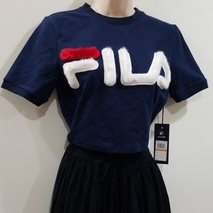 faux t shirt fila